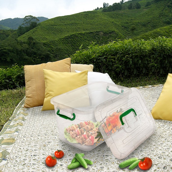 Контейнер пищевой 10 л "Все на пикник", цвет МИКС  - фото 8