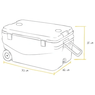 Изотермический контейнер Арктика 80 л (2000-80А) Аквамарин