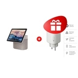 Комплект Умная колонка Яндекс Станция Дуо Макс Бежевый YNDX-00055BIE + Умная розетка Яндекс Matter (YNDX-00540WHT) 