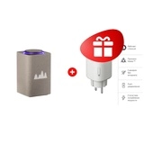 Жиынтық Умная колонка Яндекс Станция Макс с Zigbee Бежевый YNDX-00053E + Умная розетка Яндекс Matter (YNDX-00540WHT) 