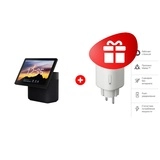 Комплект Умная колонка Яндекс Станция Дуо Макс Черный YNDX-00055BLK + Умная розетка Яндекс Matter (YNDX-00540WHT) 
