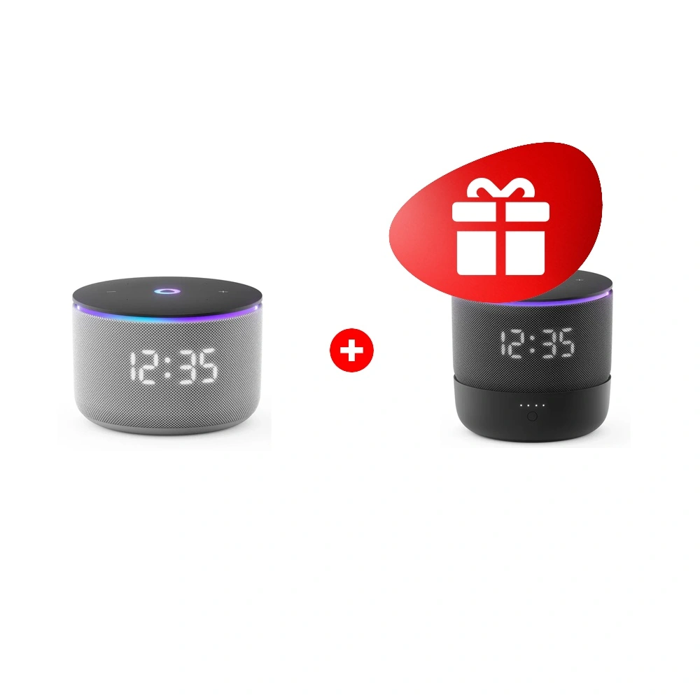 Жиынтық Яндекс Станция Мини 3 Про, модель YNDX-00059 Серый YNDX-00059GRY + Портативный аккумулятор для Станции Мини 3 Про, модель YNDX-00650 Черный Станции Мини 3 Про YNDX-00650 Black 