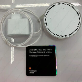 Умная колонка Яндекс Станция Мини с часами Серый опал YNDX-00020G - фото 5