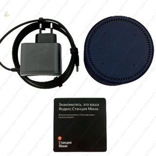 Умная колонка Яндекс Станция Мини с часами Синий сапфир YNDX-00020B - фото 5