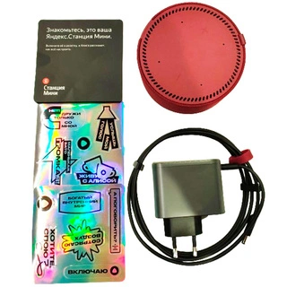 Умная колонка Яндекс Станция Мини с часами Красный гранат YNDX-00020R - фото 5