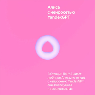 Умная колонка Яндекс Станция Лайт 2 Pink (YNDX-00026PNK) - фото 6