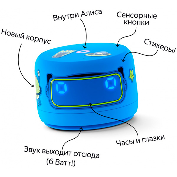 Умная колонка Яндекс Станция Лайт 2 Blue (YNDX-00026BLU) - фото 5