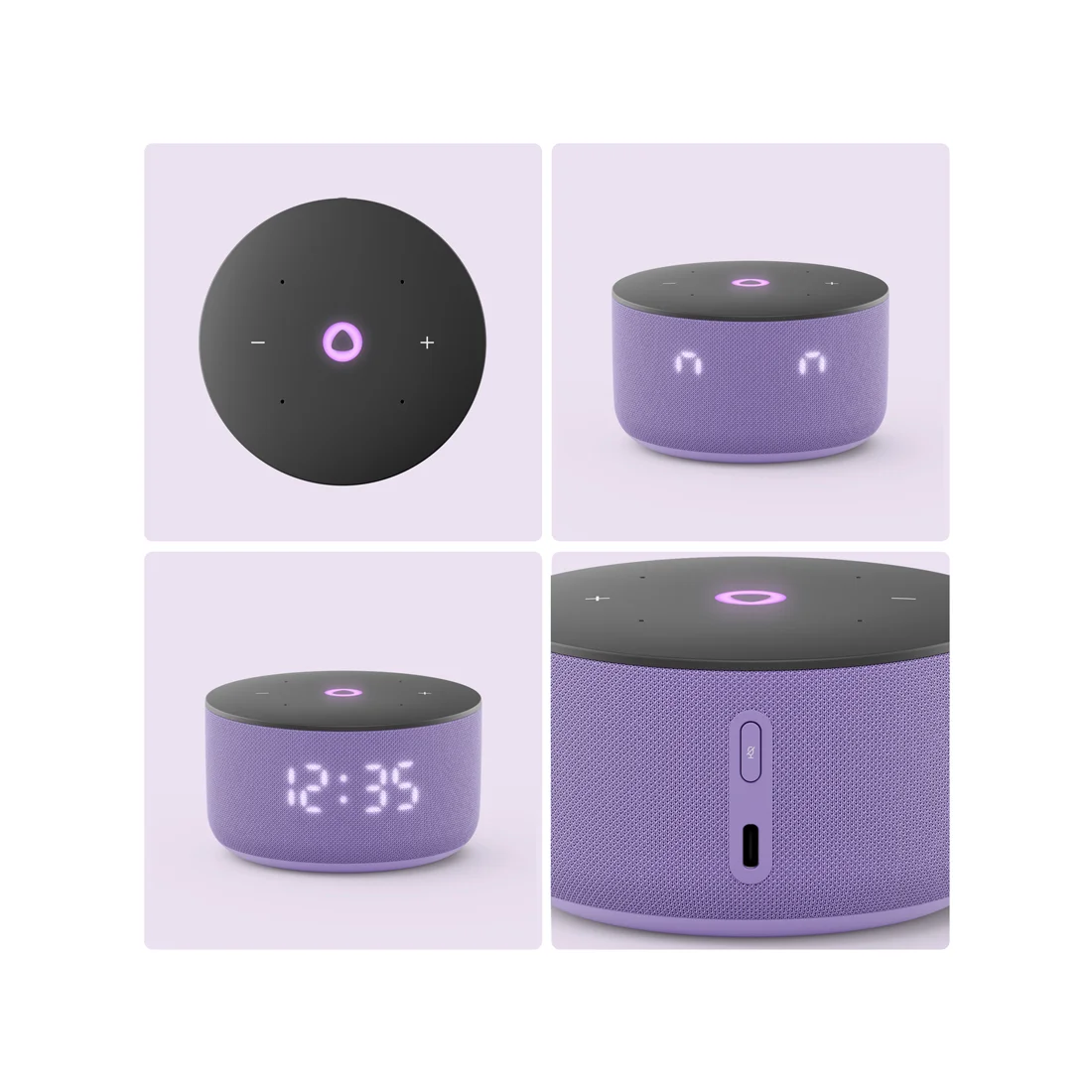Умная колонка Яндекс Станция Мини 3 Лиловый YNDX-00027LIL - фото 3