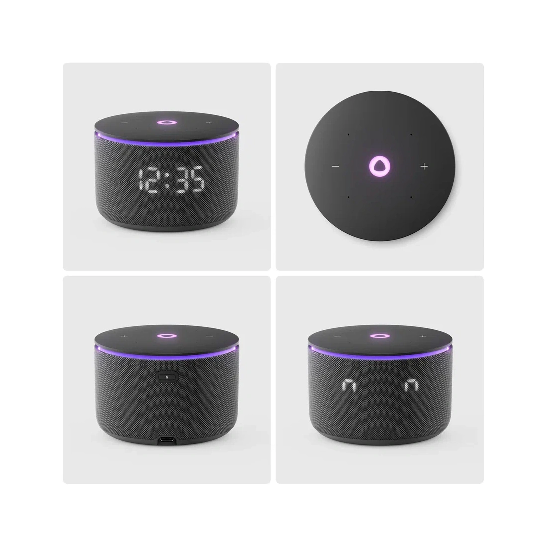 Жиынтық Яндекс Станция Мини 3 Про, модель YNDX-00059 Черный YNDX-00059BLK + Портативный аккумулятор для Станции Мини 3 Про, модель YNDX-00650 Черный Станции Мини 3 Про YNDX-00650 Black  - фото 3