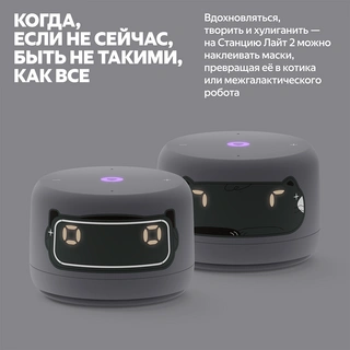 Умная колонка Яндекс Станция Лайт 2 Graphite (YNDX-00026GRY) - фото 5