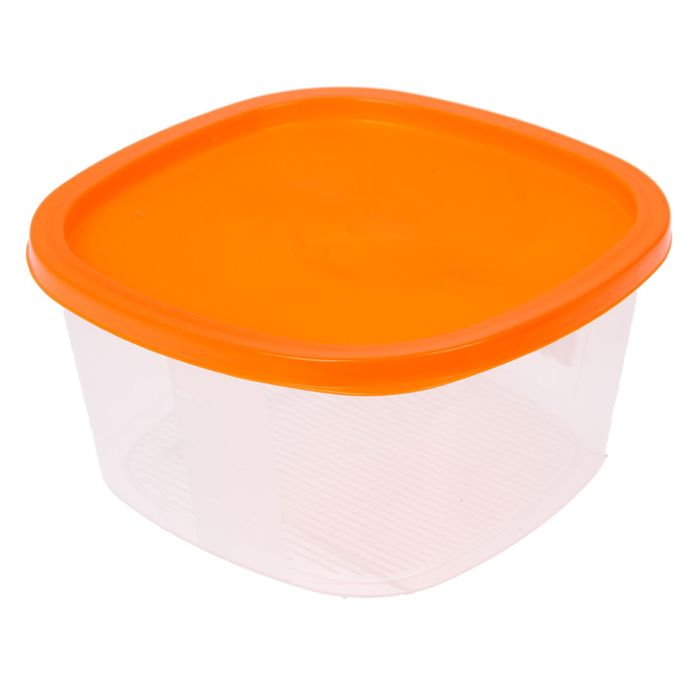 Контейнер пищевой 1,55 л BioFresh, квадратный, цвет оранжевый 