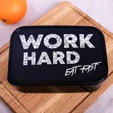 Ланч-бокс прямоугольный  "Work hard" 1,2 л  - фото 2