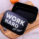 Ланч-бокс прямоугольный  "Work hard" 1,2 л  - фото 4