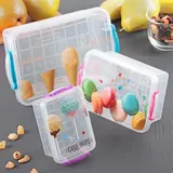 Тікбұрышты "Кәмпиттер" түскі ас қораптарының жиынтығы, 3 дана: 21,5×14/17×11/13×8, түс қоспасы  - фото 10