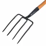Вилы садово-огородные, 4-рогие, деревянный черенок, «Премиум»  - фото 4