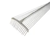 Грабли веерные, проволочные, 15 зубцов, металлические, раздвижные, металлический черенок  - фото 2