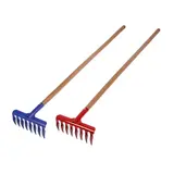 Грабли прямые, повёрнутый зубец, 8 зубцов, деревянный черенок, «Премиум»  - фото 2