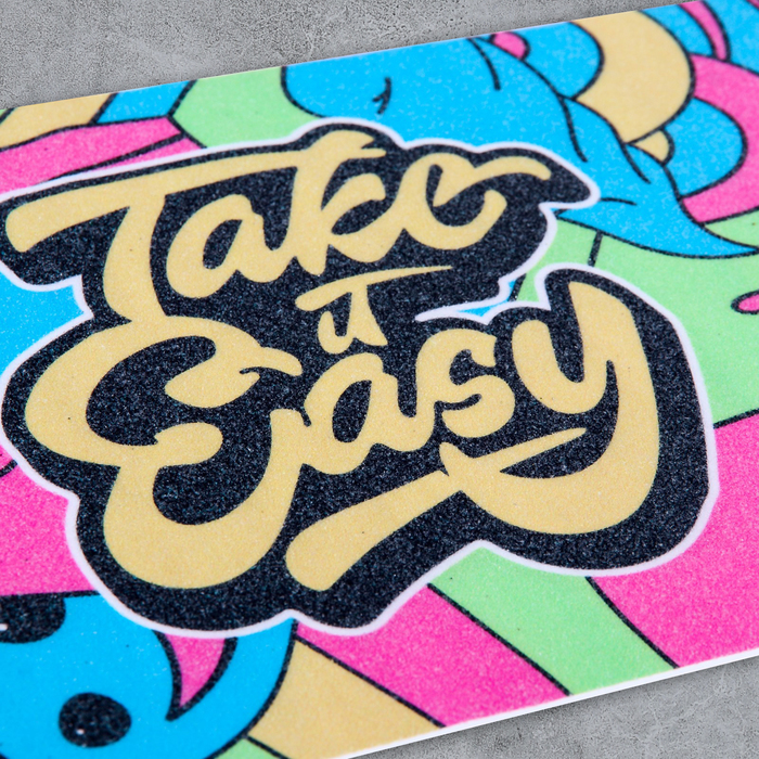 Шкурка для скейтборда "Take it easy", 22,8 х 83 см 