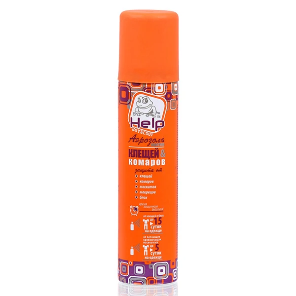 Аэрозоль от клещей и комаров Help 80221