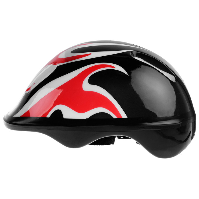 Шлем защитный детский OT-H6, размер M (55-58 см), цвет чёрный 