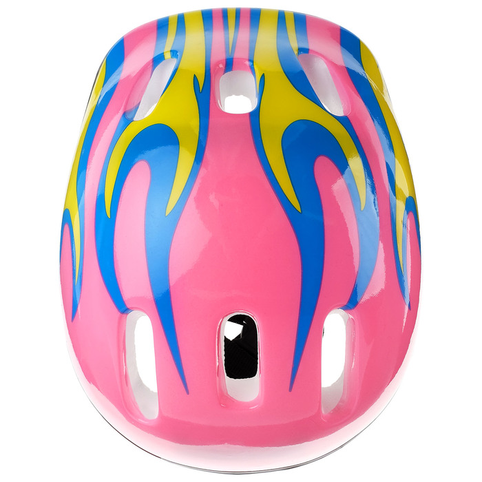 Шлем защитный детский OT-H6, размер M (55-58 см), цвет розовый 