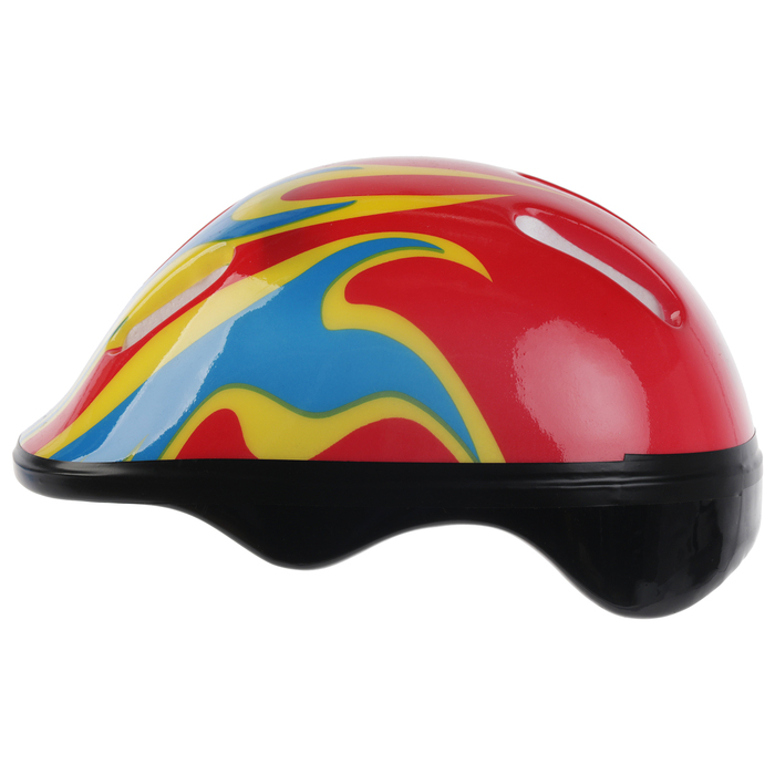 Шлем защитный детский OT-H6, размер M (55-58 см), цвет красный 