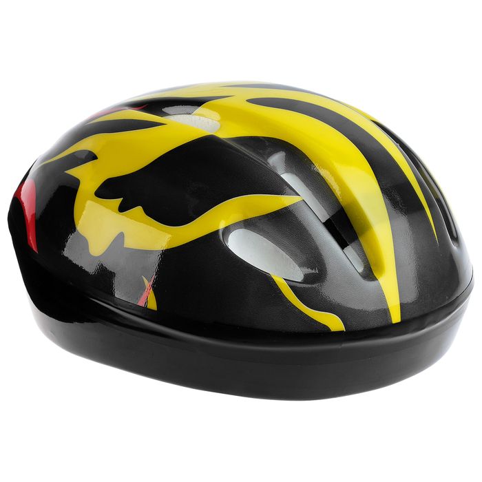 Шлем защитный детский OT-H6, размер S (52-54 см), цвет чёрный 