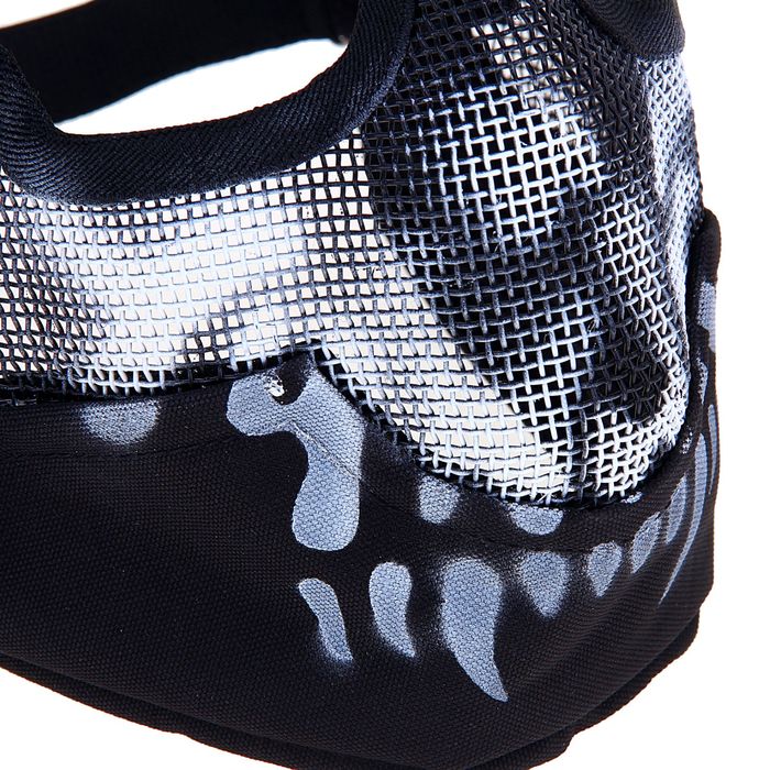 Маска для страйкбола KINGRIN V2 strike metal mesh mask (Skull) MA-10-WB 