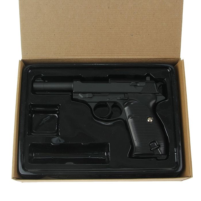 Пистолет пружинный Galaxy Walther P-38 G.21, клб 6 мм 