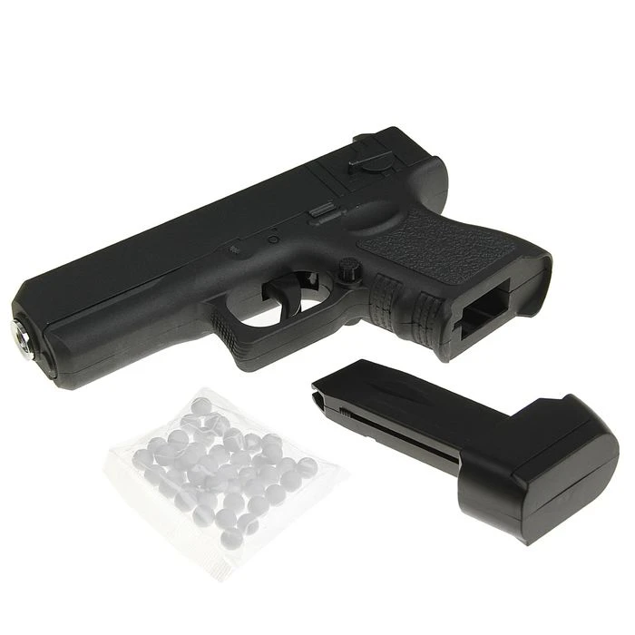 Пистолет пружинный Galaxy Glock 17 G.16 мини  - фото 4