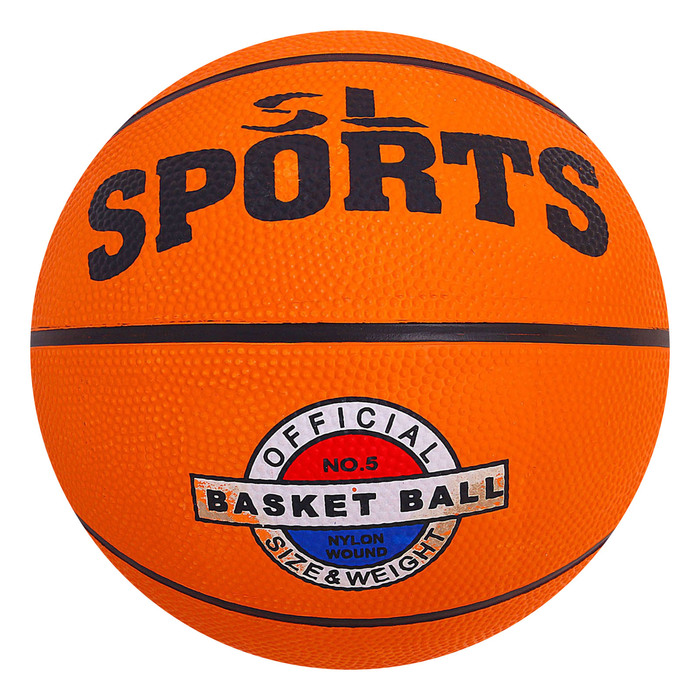 Мяч баскетбольный Sport, размер 5, PVC, бутиловая камера, 400 г 