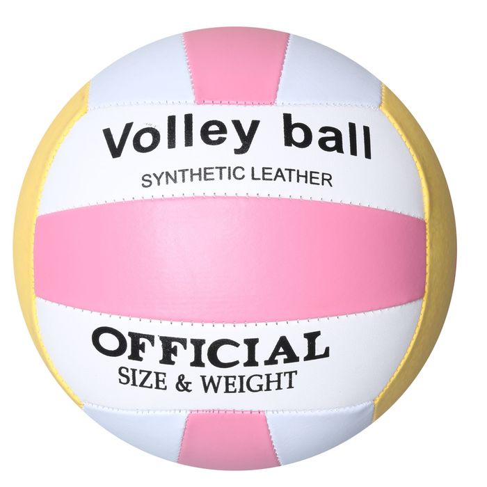 Мяч волейбольный, размер 5, PVC, 2 подслоя, машинная сшивка, МИКС 