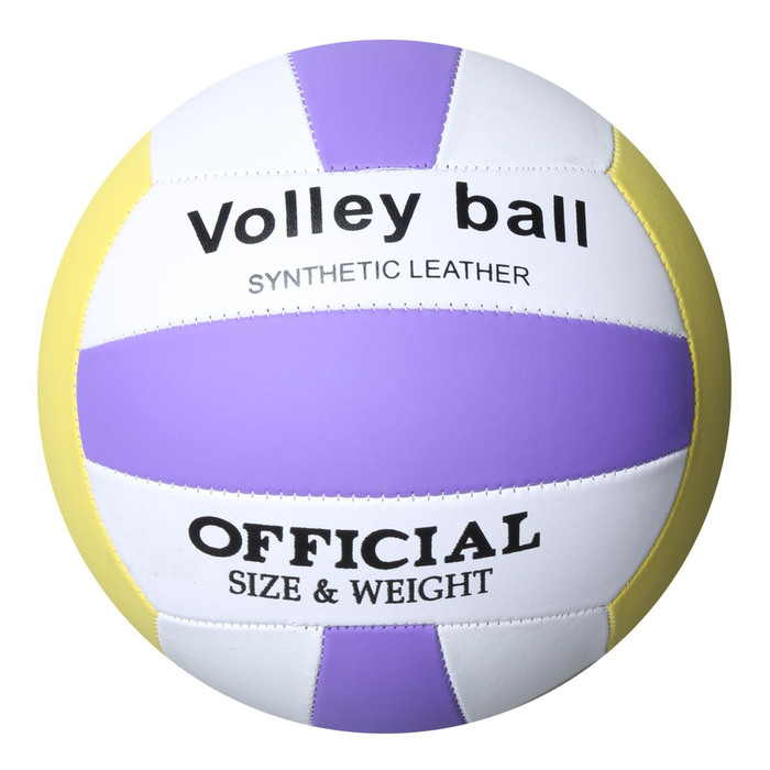 Мяч волейбольный, размер 5, PVC, 2 подслоя, машинная сшивка, МИКС 