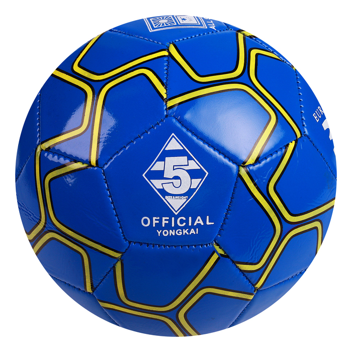 Мяч футбольный, размер 5, 32 панели, PVC, 2 подслоя, машинная сшивка, 260 г, МИКС 