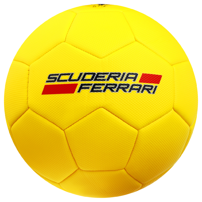 Мяч футбольный FERRARI, размер 5, PVC, цвет жёлтый 