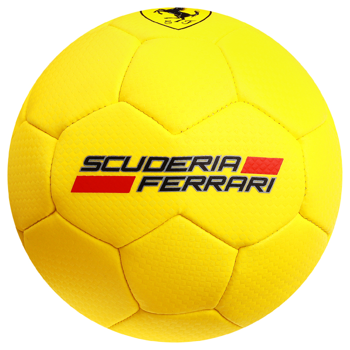 Мяч футбольный FERRARI, размер 2, PU, цвет жёлтый 