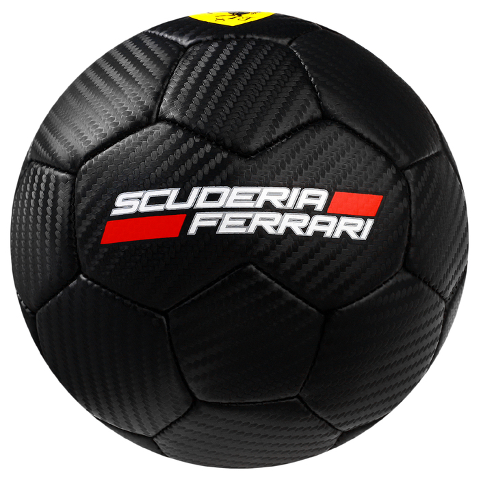Мяч футбольный FERRARI, размер 2, PU, цвет чёрный 