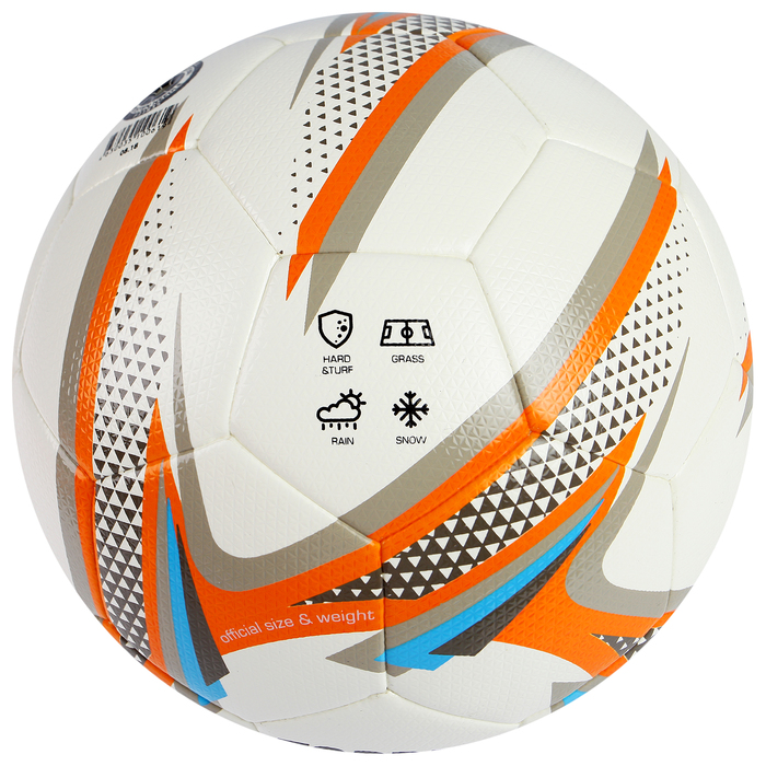 Мяч футбольный TORRES Club, F31835, размер 5, 32 панели, PU, ручная сшивка 