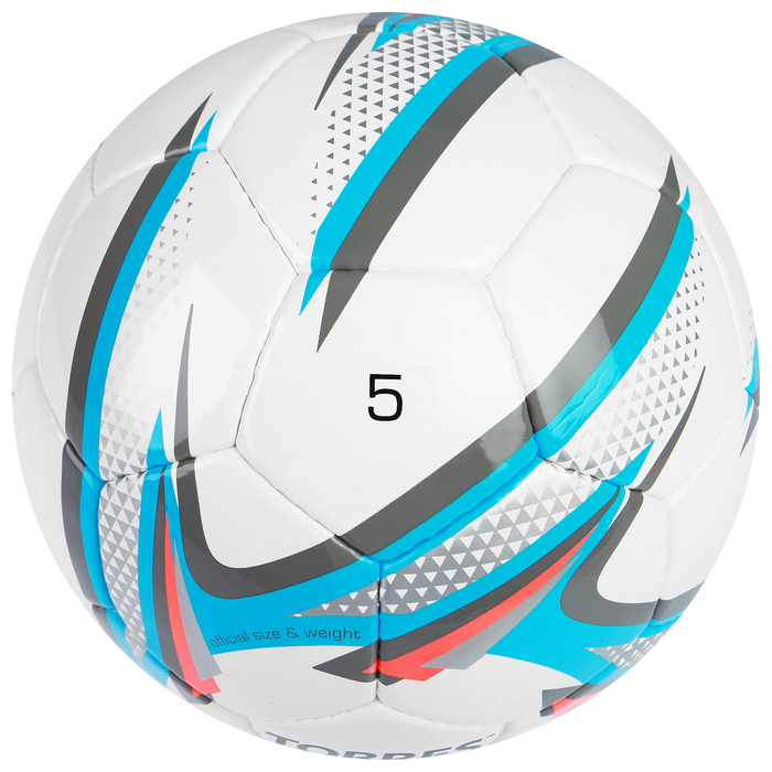 Мяч футбольный Torres Match, F30025, размер 5, 32 панели, PU, ручная сшивка 