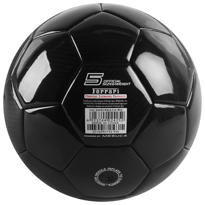 Мяч футбольный FERRARI, размер 5, CARBON, PU, EVA, пряжа, резина, 450 г 