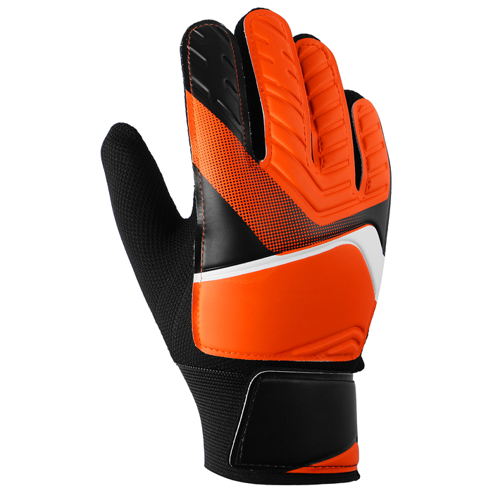 Перчатки вратарские, размер 5, цвет оранжевый 