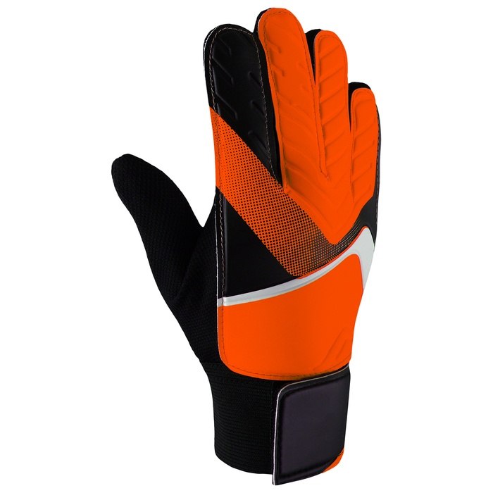 Перчатки вратарские, размер 6, цвет оранжевый 