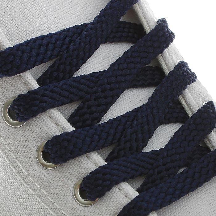 Шнурки для обуви, 8 мм, 90 см, пара, цвет синий 
