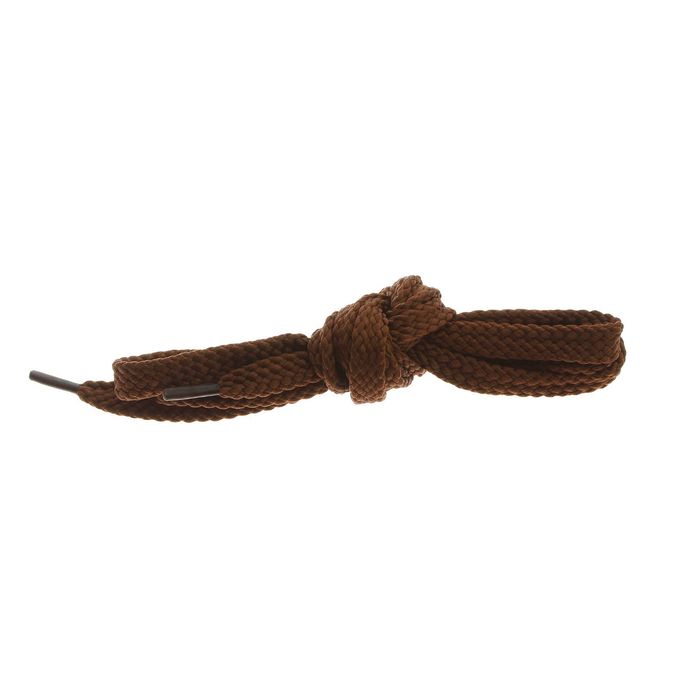 Шнурки для обуви, 8 мм, 130 см, пара, цвет коричневый 