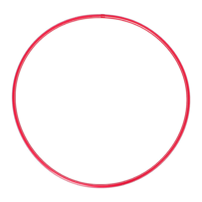 Обруч диаметр 80 см, цвет красный 