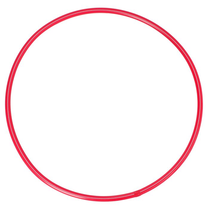 Обруч диаметр 60 см, цвет красный 