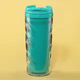 Термостакан под полиграфическую вставку, бирюзовый, 350 мл  - фото 2