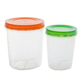 Банки с закручивающейся крышкой Полимербыт 0,6л+ 1,3л (4343302)