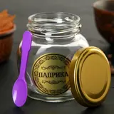 Банка для хранения 200 мл "Паприка", с крышкой и ложкой  - фото 2