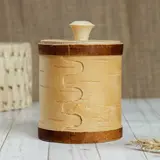 Туес «Чайная пара», чай, 10,5×10,5×13/15, береста  - фото 3